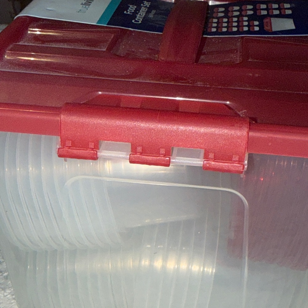 True Living Red Food Container Set - Picture 11 of 16